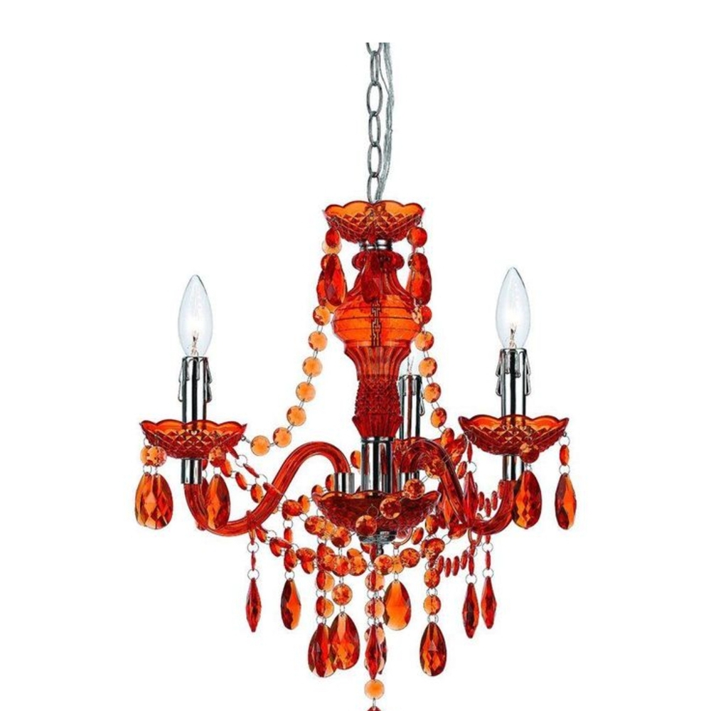 Orange Party Lights Elegant Chandelier Design